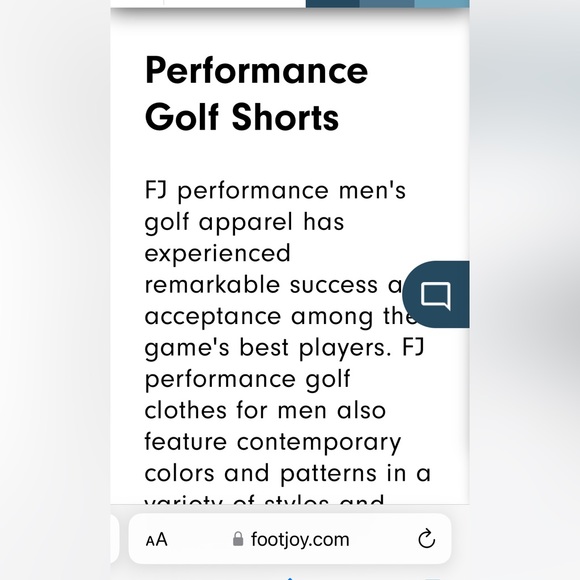 FootJoy 9” inseam lightweight shorts, 32”, heather blue - Picture 8 of 8